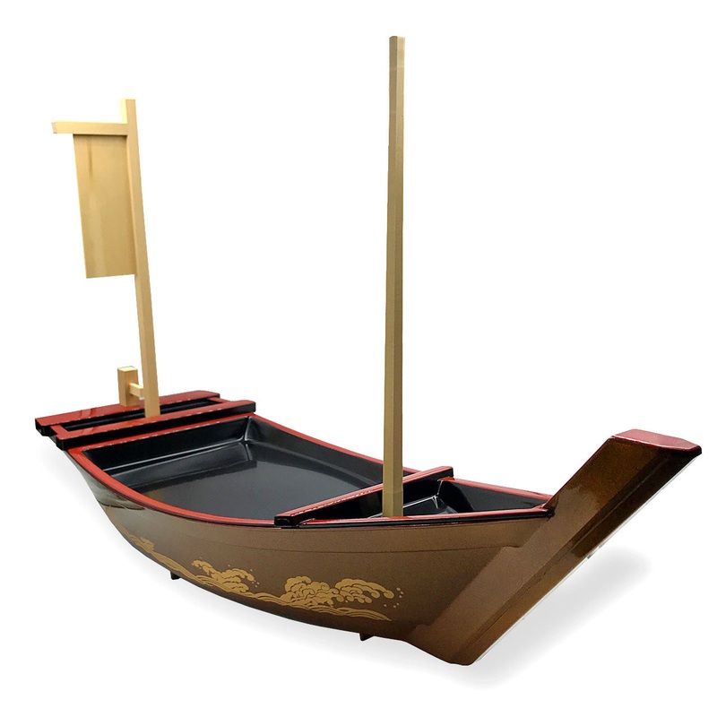 Sushi Serving Treasure Boat Red