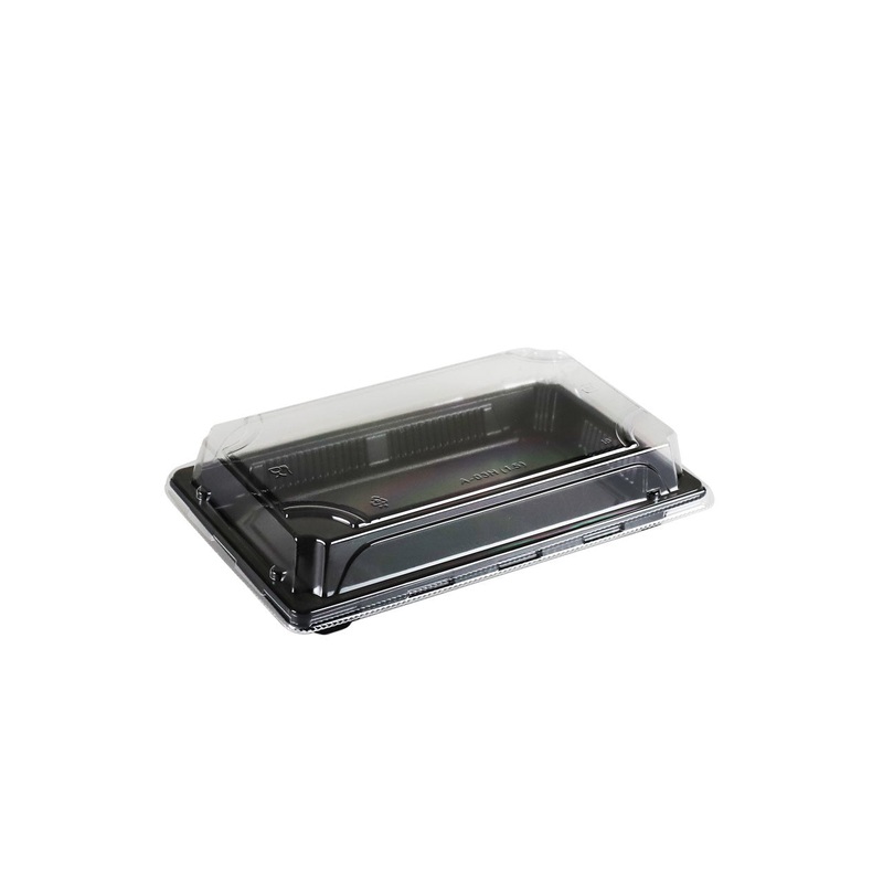 A-03HL PS Black Take Out Sushi Tray 8.5" x 5.3" (500/case)