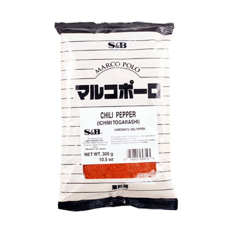 S&B Ichimi Togarashi Red Chili Pepper 10.58 oz (300g)