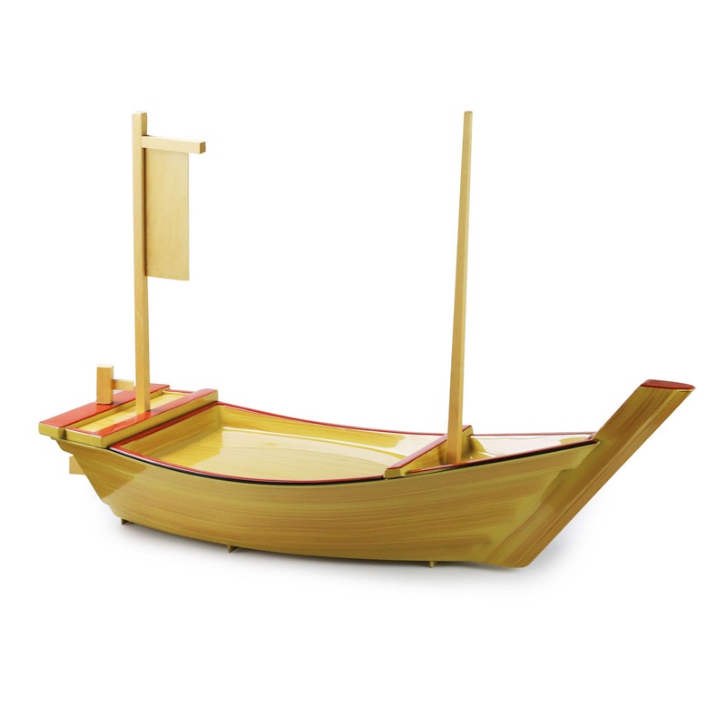 Sushi Serving Treasure Boat Yellow