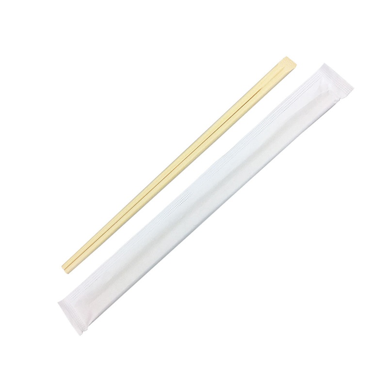 9.5" Disposable Bamboo Chopsticks Individually Wrapped - 2000 Pairs / Case