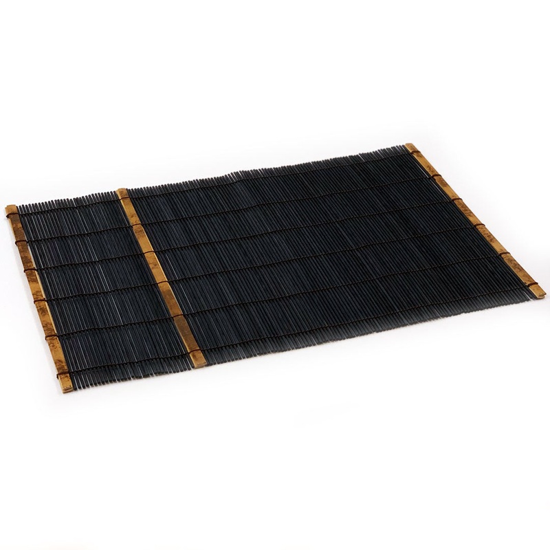 Bamboo Sudare Placemat Black 18.1" x 11.8"