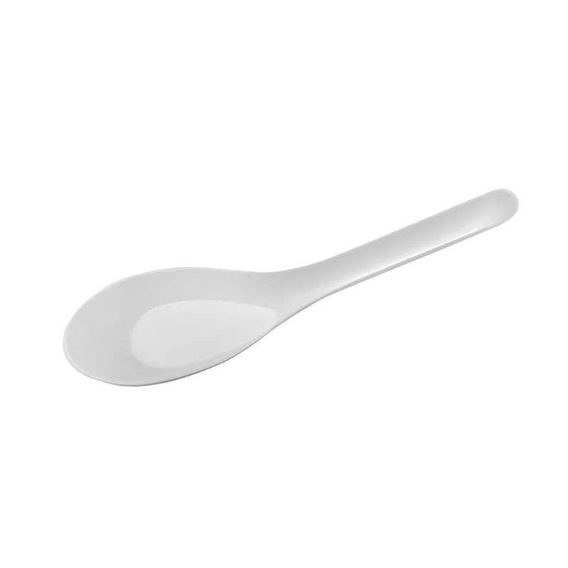 Disposable Plastic Renge Ramen Spoon 5.1" Length 1000 pcs / box