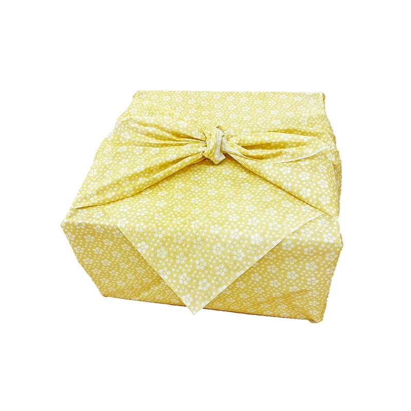 Furoshiki Paper-Woven Wrapping Cloth Ume Flower Gold 29.5" x 29.5" (20 pieces)