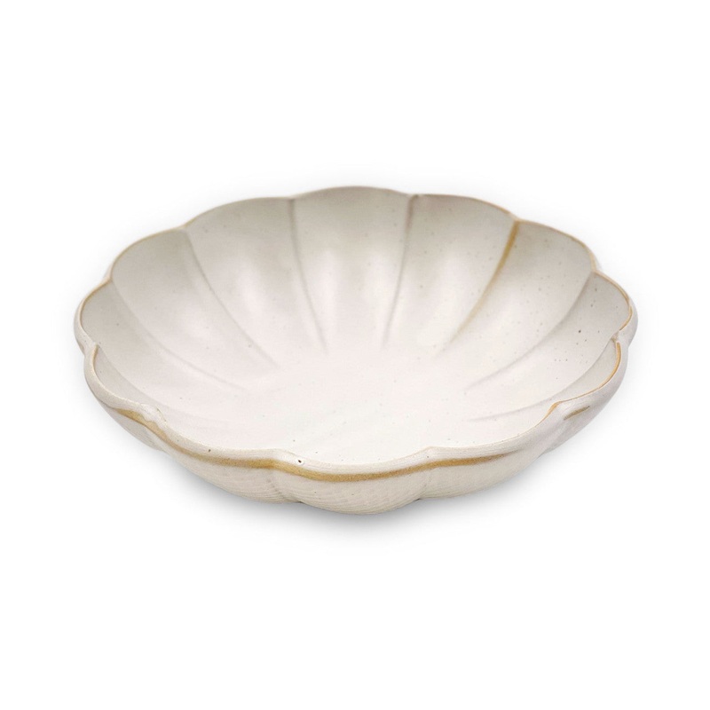 Kikka Daisy Kobiki Matte Ivory Salad Bowl 18 fl oz / 7.05" dia