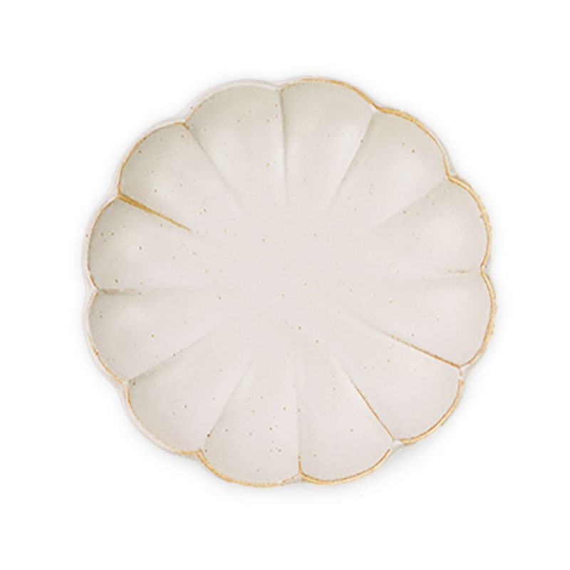 Kikka Daisy Kobiki Matte Ivory Salad Plate 6.6" dia