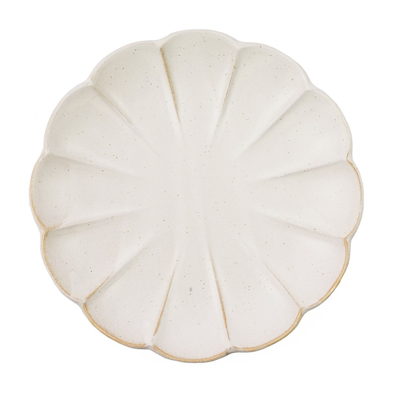 Kikka Daisy Kobiki Matte Ivory Salad Plate 8.5" dia