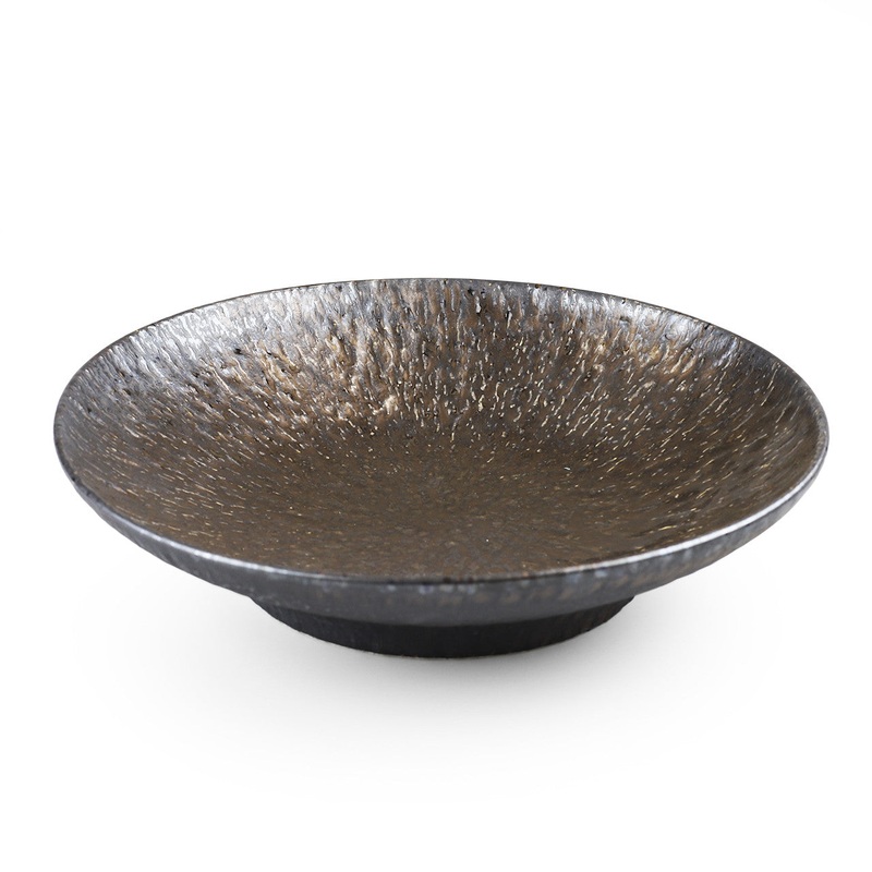 Kinkessho Bronze Medium Serving Plate 9.5" dia