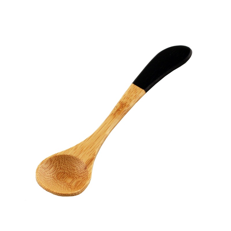 [Clearance] Small Bamboo Spoon 5.7" with Black Lacquer Tip