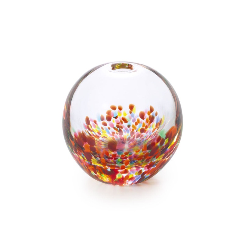 Hand Thrown Glass Bud Vase Tsugaru Vidro Irotemari Hanabi