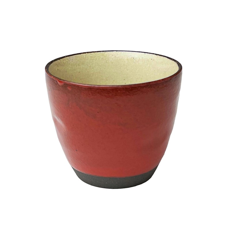 Katayama Hinata Yunomi Teacup Red 5.7 fl oz / 3" dia