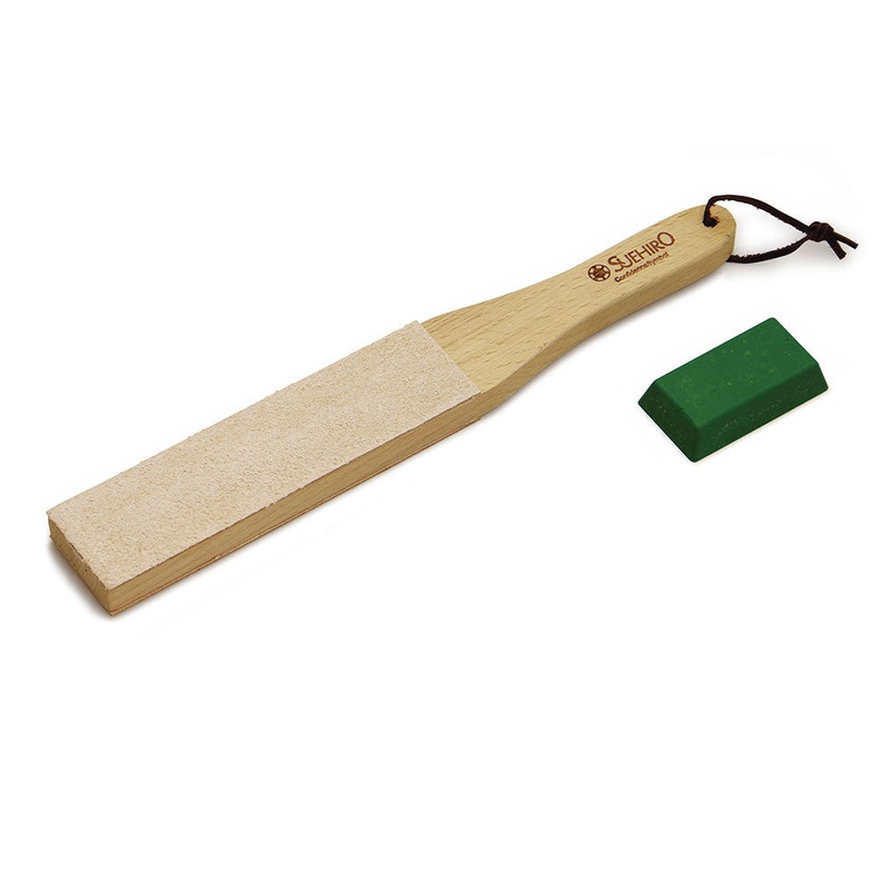 Suehiro Leather Knife Strop & Polishing Kit Short KSW-310