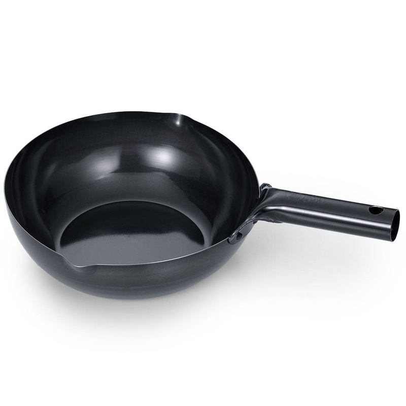 Summit Iron Beijing Flat-Bottom Wok Stir Fry Pan 10" dia