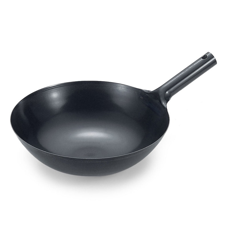 Summit Iron Beijing Round-Bottom Wok Stir Fry Pan 14.2" dia