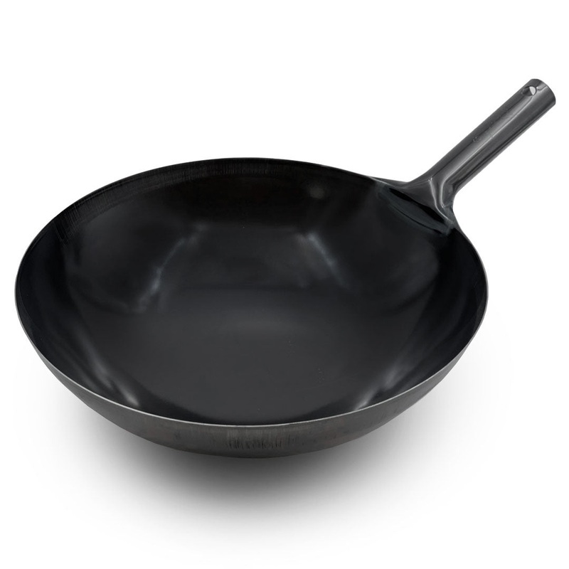 Summit Iron Beijing Round-Bottom Wok Stir Fry Pan 15.4" dia