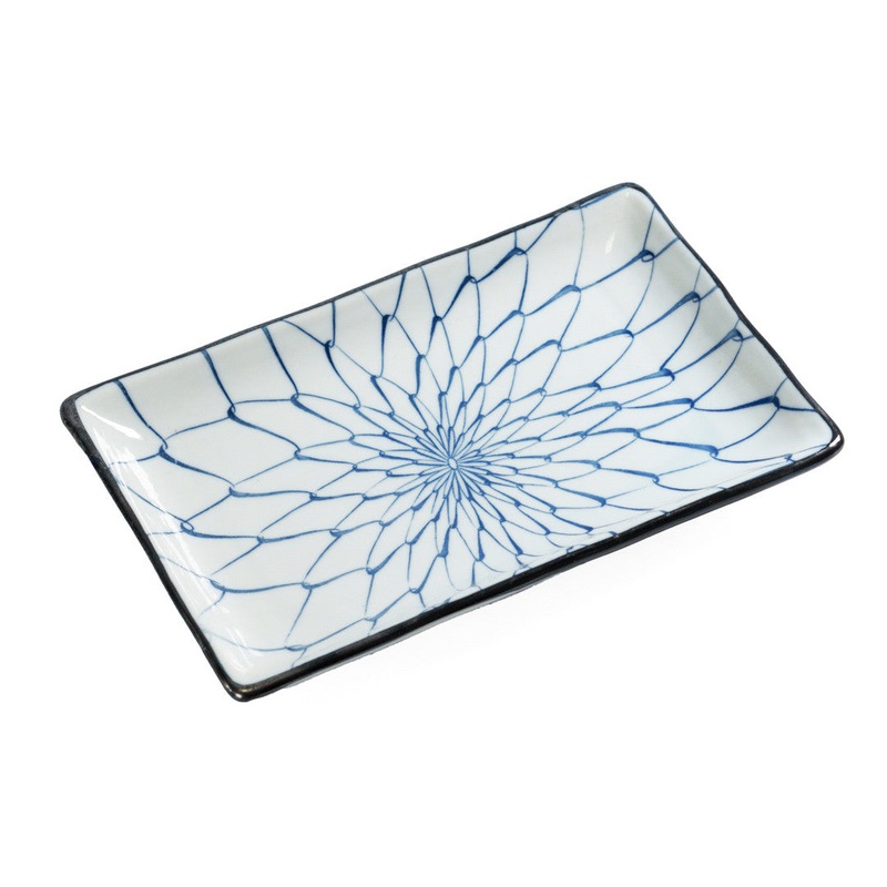 Tokusa Daisy Rectangular Plate 8.1" x 5.1"