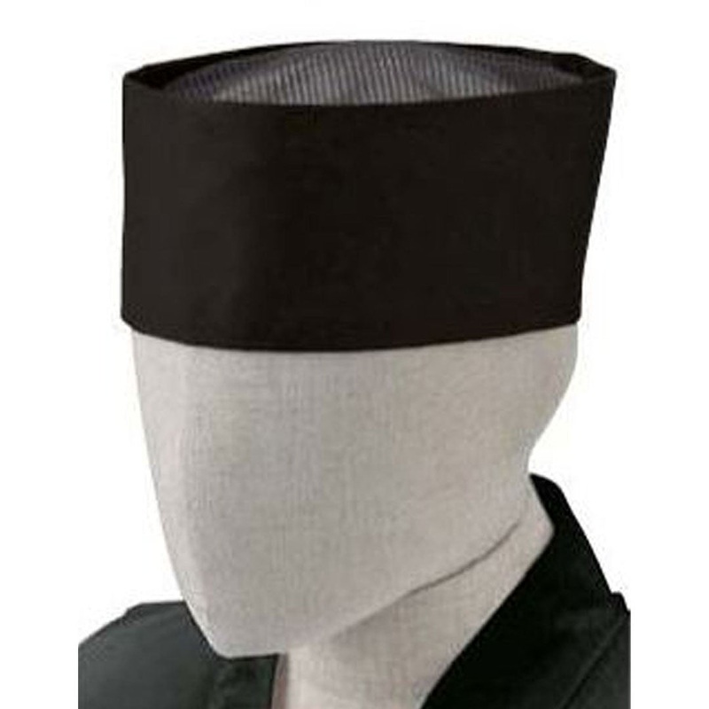 Tokyo Hakui Mesh Top Skull Cap Wa Boshi - Black Medium