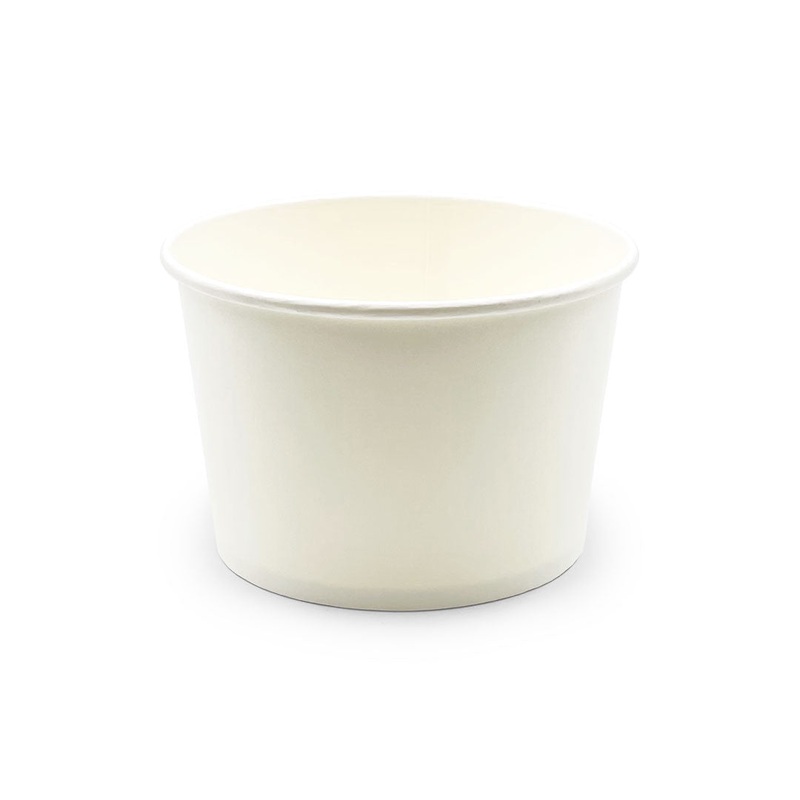 White Paper Waterproof Takeout Bowl 30 fl oz / 5.5" dia (600 pcs) - No Lids