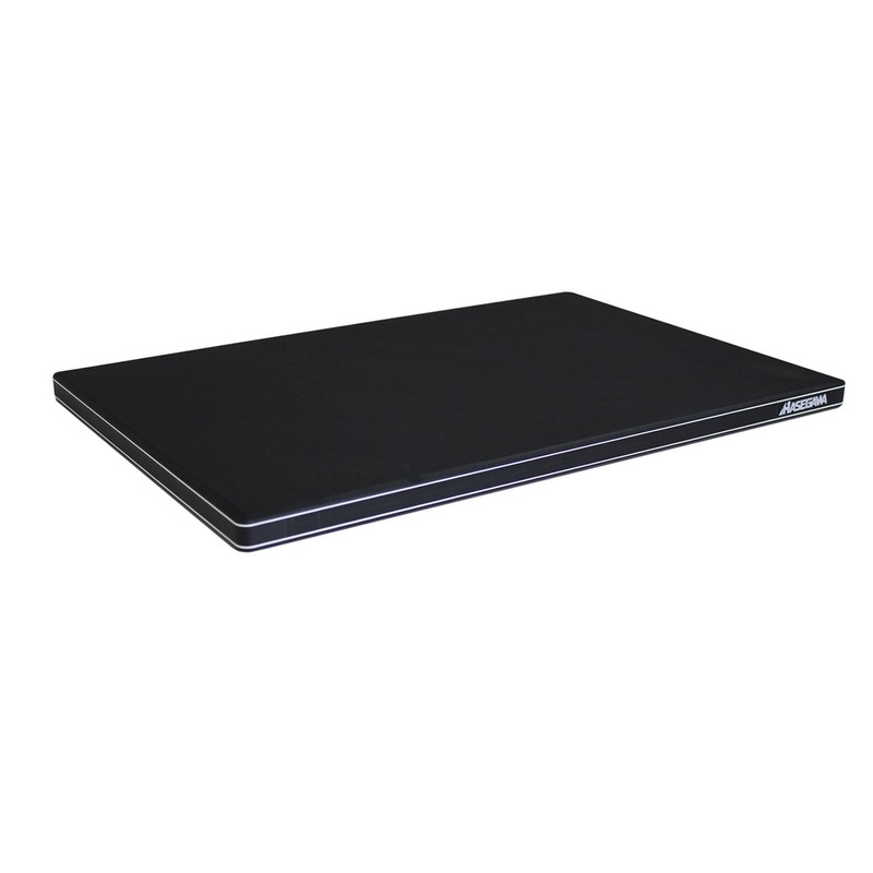 Hasegawa Pro-PE Lite Black Soft Polyethylene Wood Core Cutting Board FPEL 15.4" x 10.2" x 0.7" ht