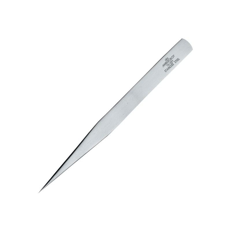 Marutolloy Stainless Steel Straight Plating Tweezers 4.9" (125mm)