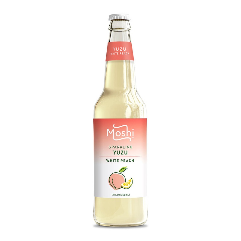 Moshi Sparkling Yuzu & White Peach Drink 12 fl oz (355ml) x 12 bottles