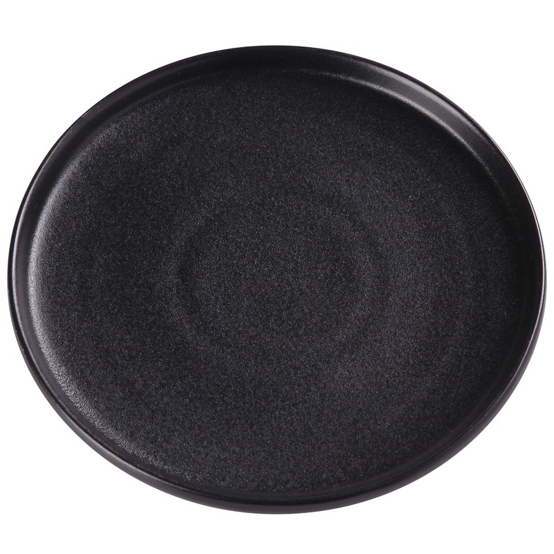 Noble Black Stackable Serving Plate 12.3" dia