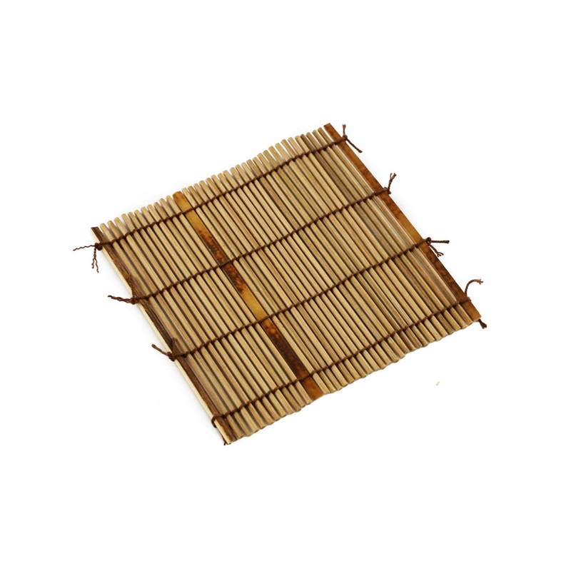 Bamboo Sudare Coaster Brown 4.3" x 4.3"