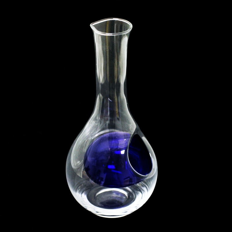 [Clearance] Otsuka Glass Sake Server with Blue Ice Pocket 16 fl oz