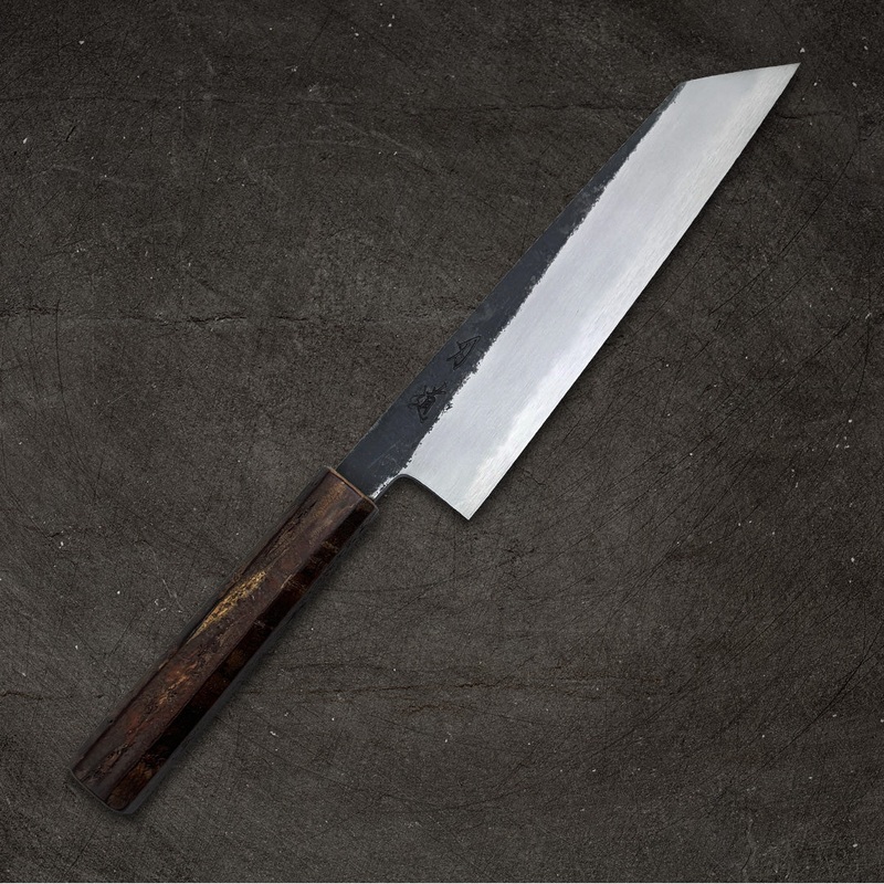 Hado Sumi White #2 Kiritsuke Gyuto 210mm (8.2") - Black Oak Handle