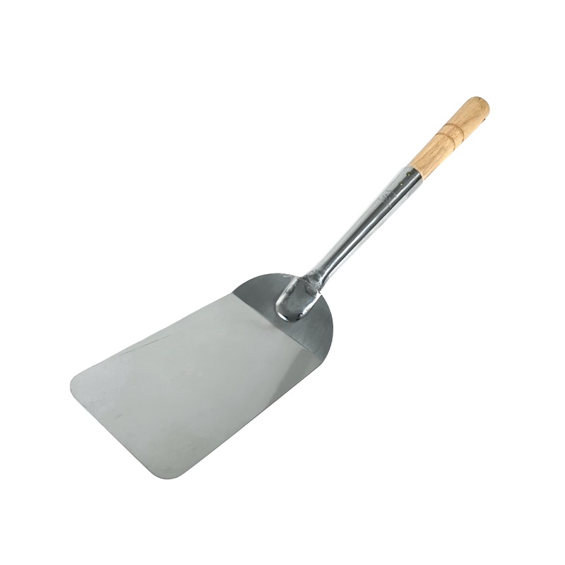 Kanda Stainless Steel Gyoza Turner with Wood Handle 4.5" x 3"