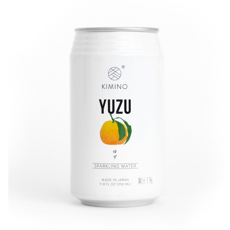 Kimino No Sugar Yuzu Citrus Sparkling Water 11.8 fl oz (350ml) x 24 cans