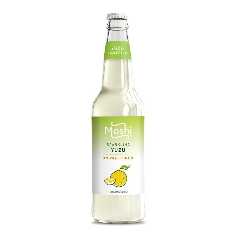 Moshi Sparkling Yuzu Unsweetened Drink 12 fl oz (355ml) x 12 bottles