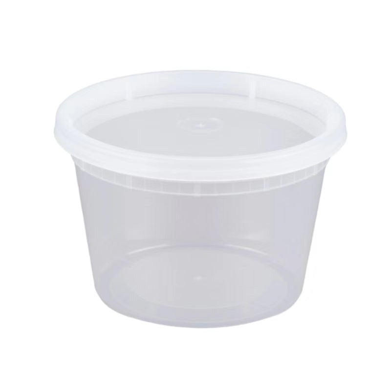 PP Plastic Takeout Deli Container with Lid 16 fl oz / 473ml (240/case)