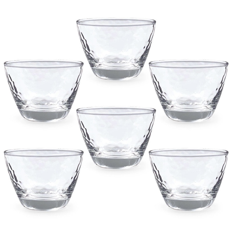 Textured Glass Sake Cup 2.5 fl oz (Set of 6)