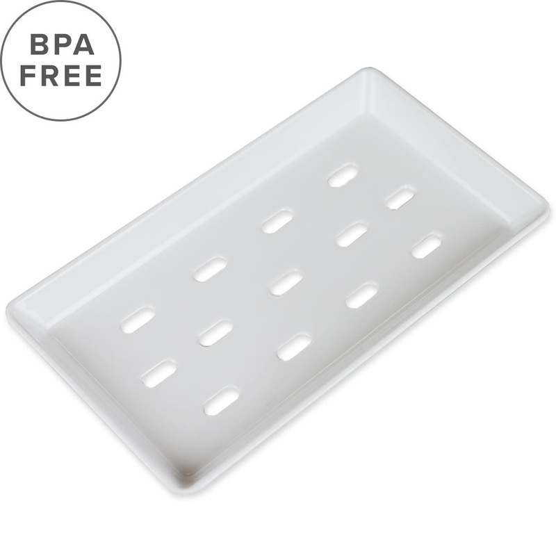 White Melamine Sushi Neta Plate 8.75" x 4.9"