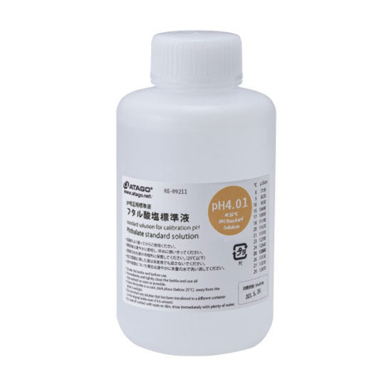 Atago pH 4.01 Buffer Solution 16.9 fl oz (500ml)