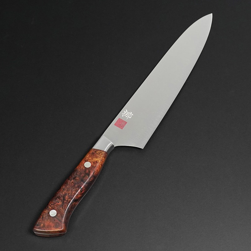 Nenohi Nagi Gyuto 210mm (8.2") Desert Ironwood Handle with Saya Cover