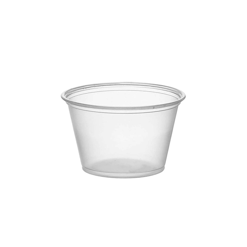 PP Plastic Takeout Portion Cup 1 fl oz / 29.5ml (2500/case) - No Lids