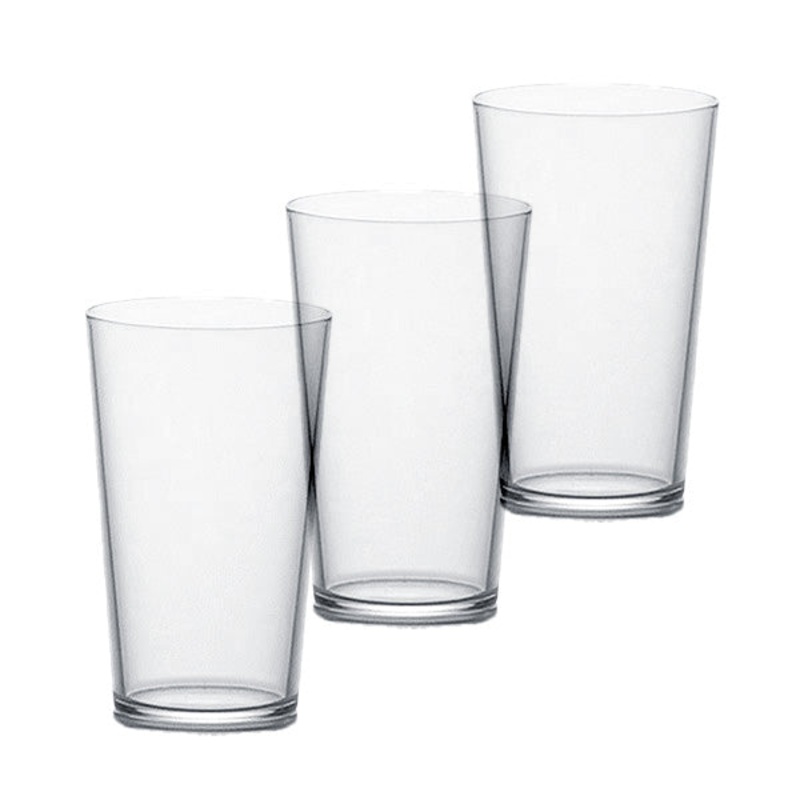 Tener Durable Lightweight Glass Tumbler 8.5 fl oz (Set of 3)