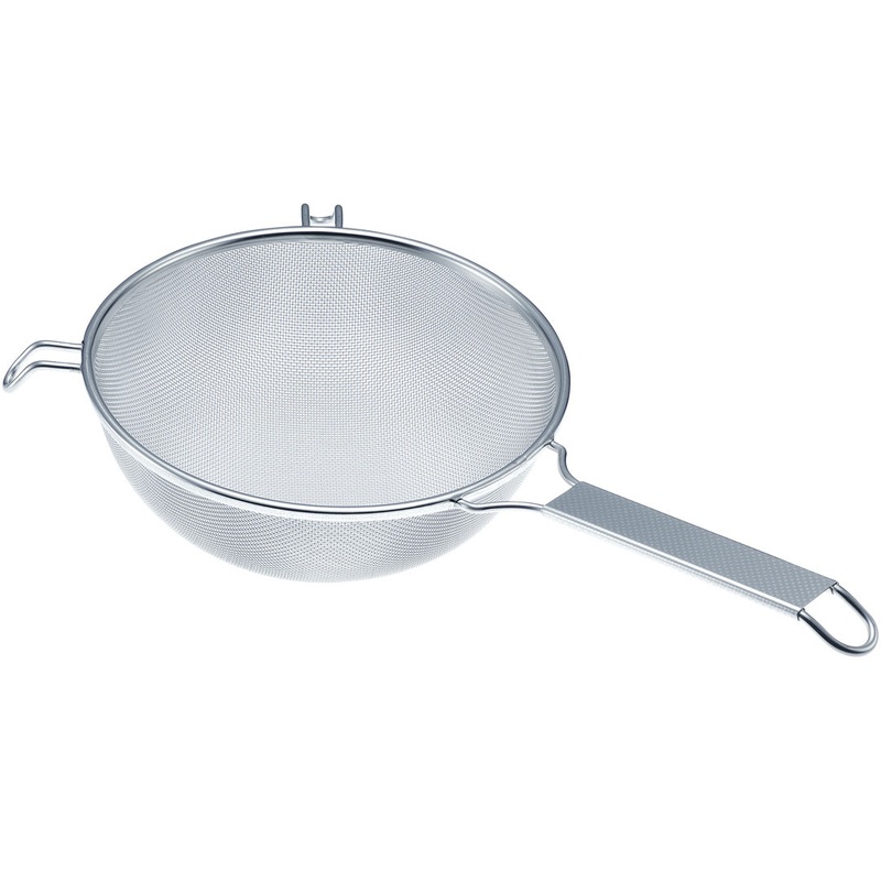 Three Snow Heavy Duty Pro Stainless Steel Fine Mesh Strainer 9.8" dia