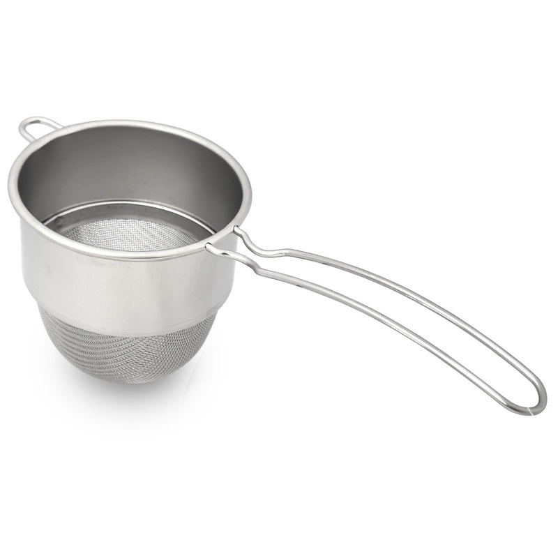 Three Snow Stainless Steel Fine Mesh Deep Tea Strainer (Chakoshi) 3.25" dia