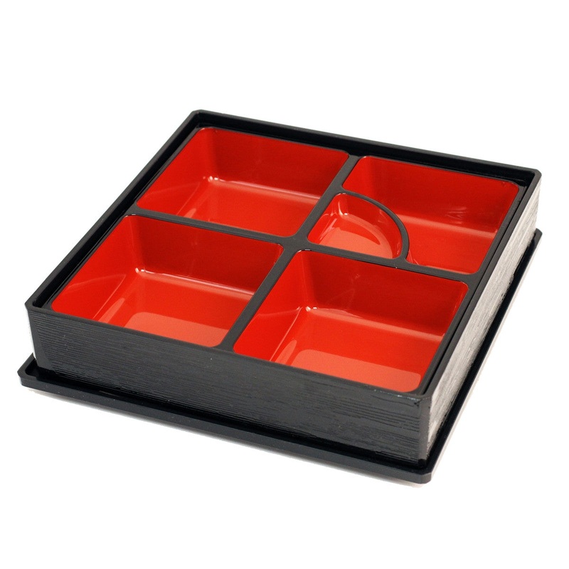 Black Square Shokado Bento Box 10.12" x 10.12"