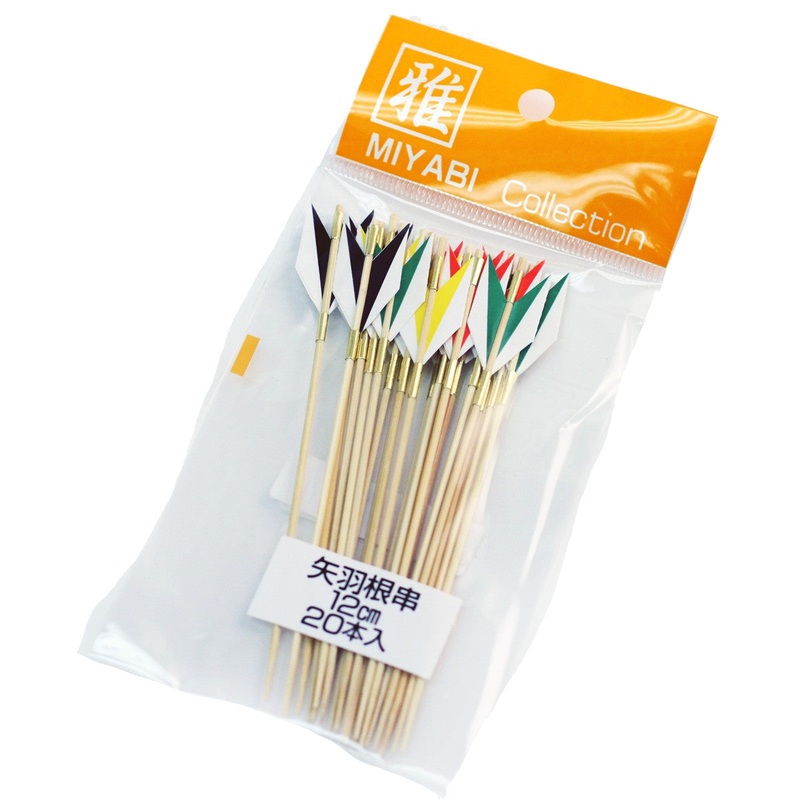 Decorative Picks for Appetizers and Cocktails Yabane (Arrows) 4.72" (20/pack)