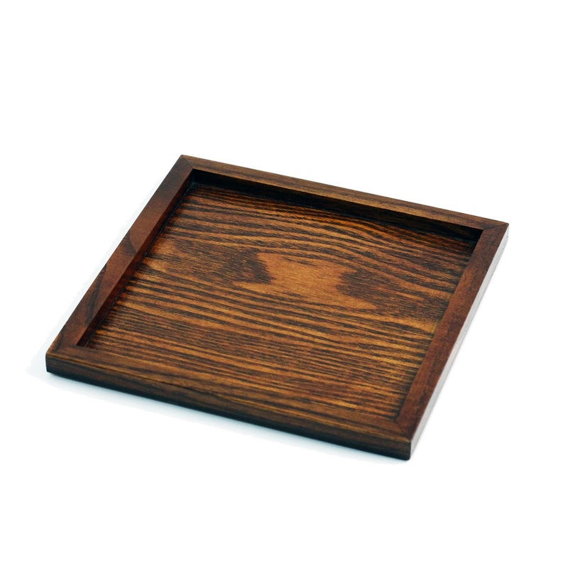 Wooden Square Tray 6.5" x 6.5"