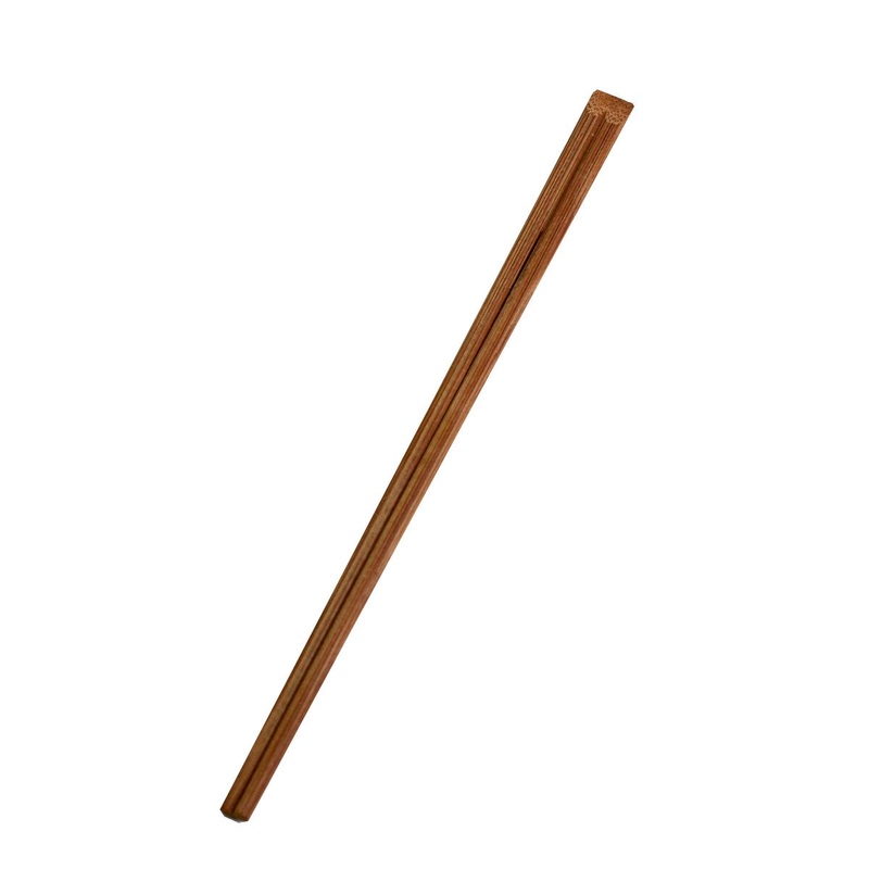 9.5" Disposable Carbonized Slanted Tip Bamboo Chopsticks - 3000 Pairs / Case