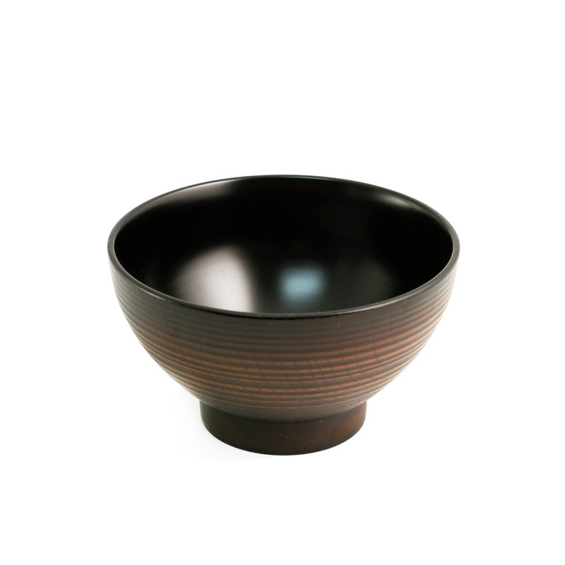 Brown & Black Soup Bowl 15 fl oz / 4.72" dia
