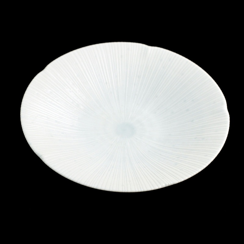 Kyosendan Shell Textured Deep Plate 8.7" dia