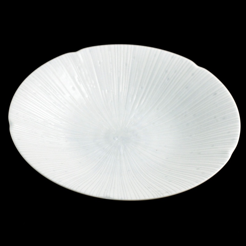 Kyosendan Shell Textured Deep Plate 9.6" dia