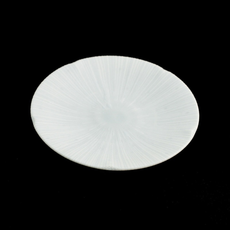 Kyosendan Shell Textured Plate Kozara  6.46" dia