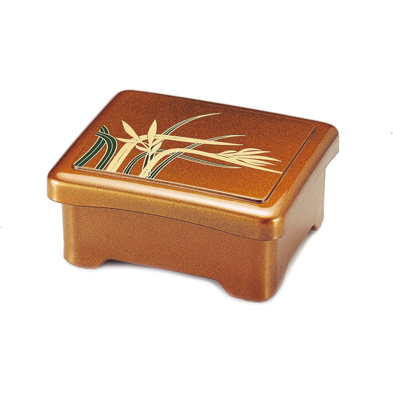 Orchid Flower Motif Donjyu Box 6.61" x 5.63"